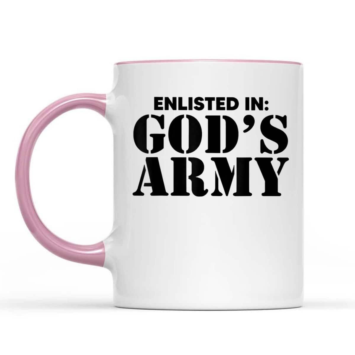 Enlisted In God's Army Religious Faith Christian T-Shirt