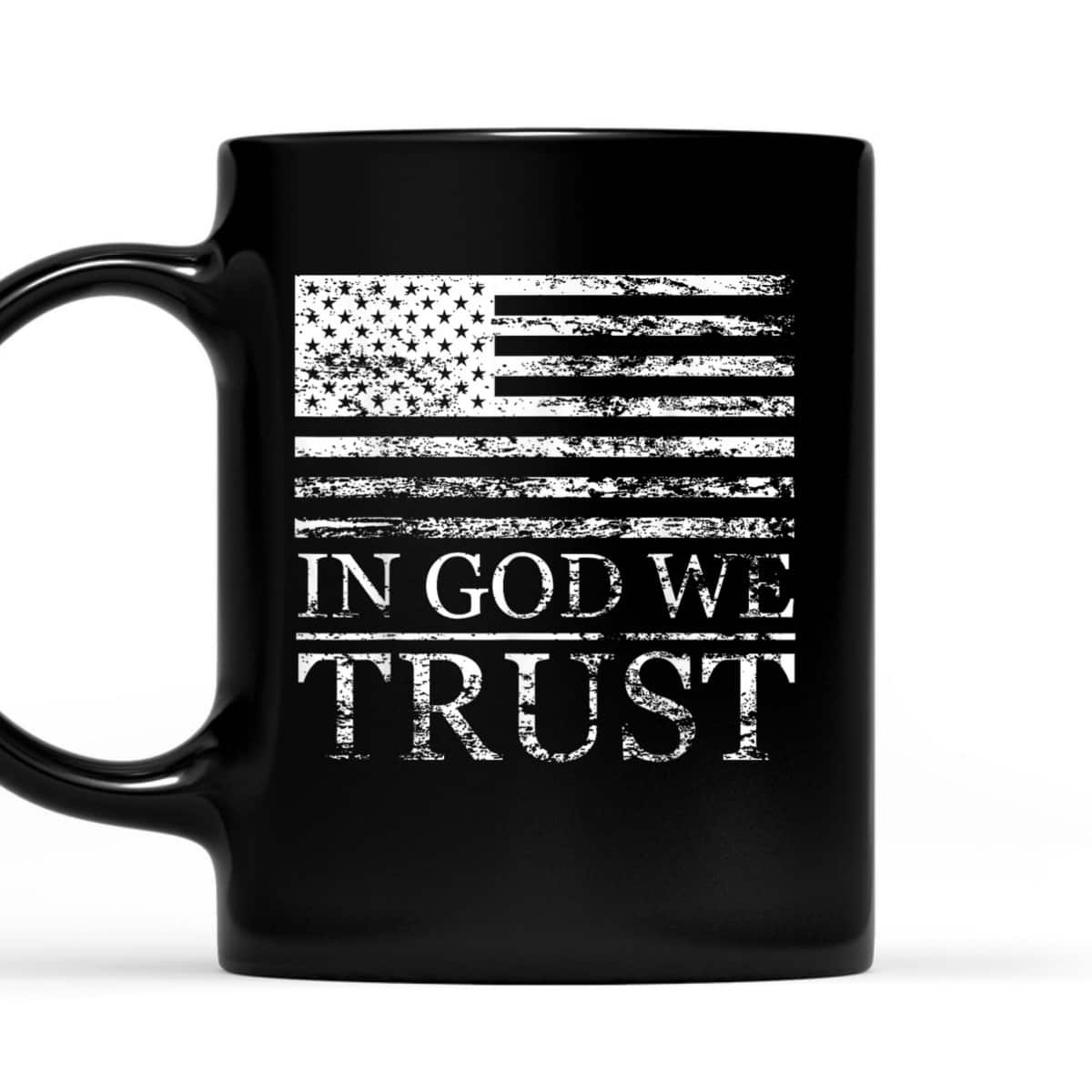 In God We Trust Distressed Grunge American Flag USA Proud T-Shirt In God We Trust Distressed Grunge American Flag USA Proud T-Shirt