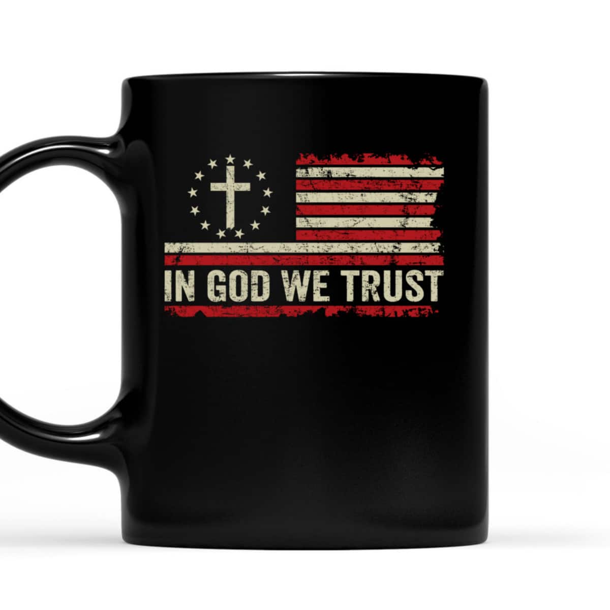 In God We Trust Vintage American Flag Cross Patriotic 4th Of July T-Shirt In God We Trust Vintage American Flag Cross Patriotic 4th Of July T-Shirt