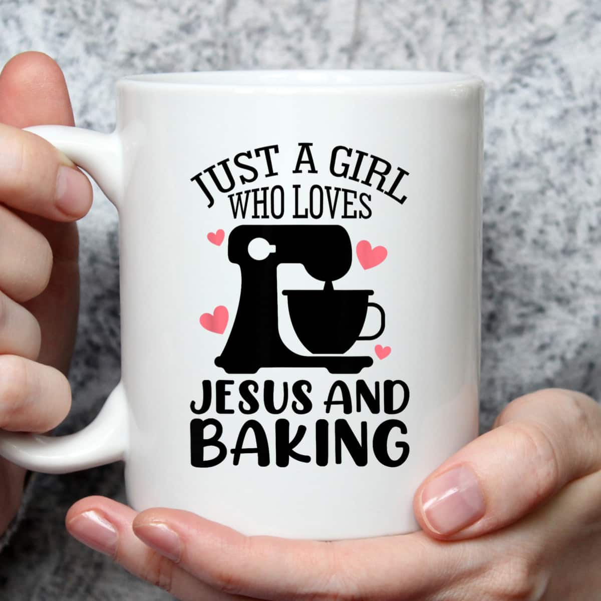Just A Girl Who Loves Jesus And Baking Baker Christian Lover T-Shirt