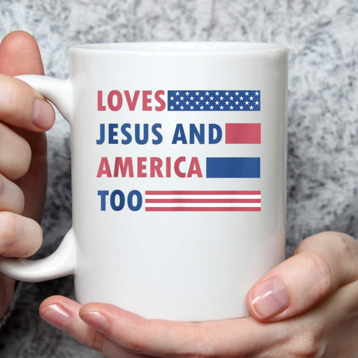 Loves Jesus And America Too Retro Christian 4th Of July T-Shirt Loves Jesus And America Too Retro Christian 4th Of July T-Shirt
