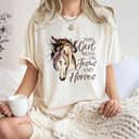 This Girl Runs On Jesus And Horses Christian Horse Lovers T-Shirt Gift This Girl Runs On Jesus And Horses Christian Horse Lovers T-Shirt Gift