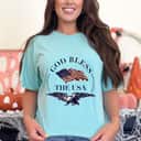 God Bless The USA Flag Eagle Christian July 4th T-Shirt God Bless The USA Flag Eagle Christian July 4th T-Shirt