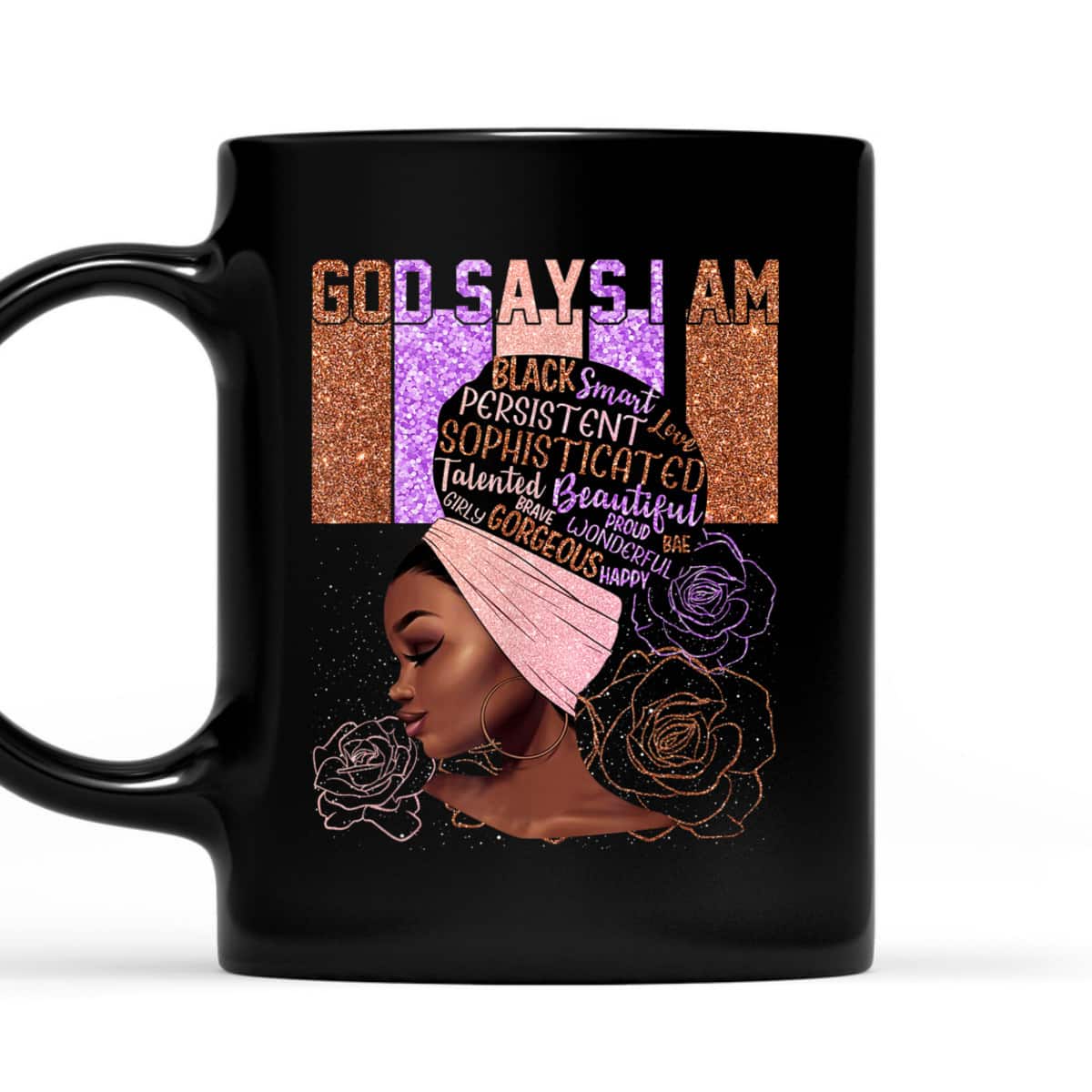 God Says I Am Black Christian Melanin Black History T-Shirt