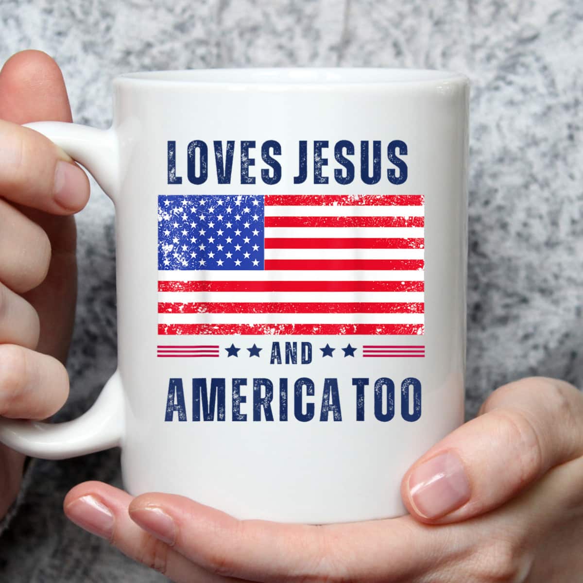 Loves Jesus And America Too 4th Of July Christian T-Shirt Loves Jesus And America Too 4th Of July Christian T-Shirt