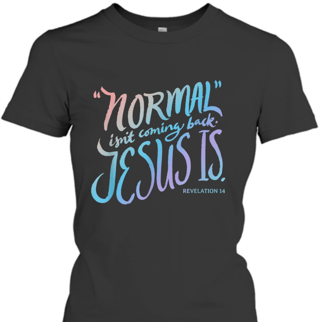 Normal Isn't Coming Back Jesus Is Revelation 14 Bible Verse T-Shirt For Jesus Lovers