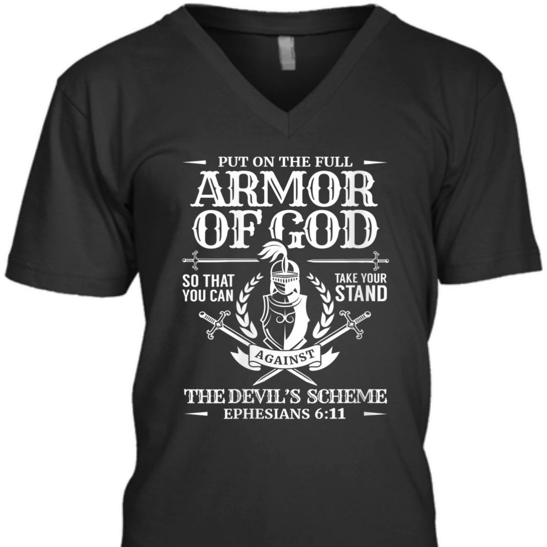 Armor Of God Christian T-Shirt Bible Verse Religious Gift Armor Of God Christian T-Shirt Bible Verse Religious Gift