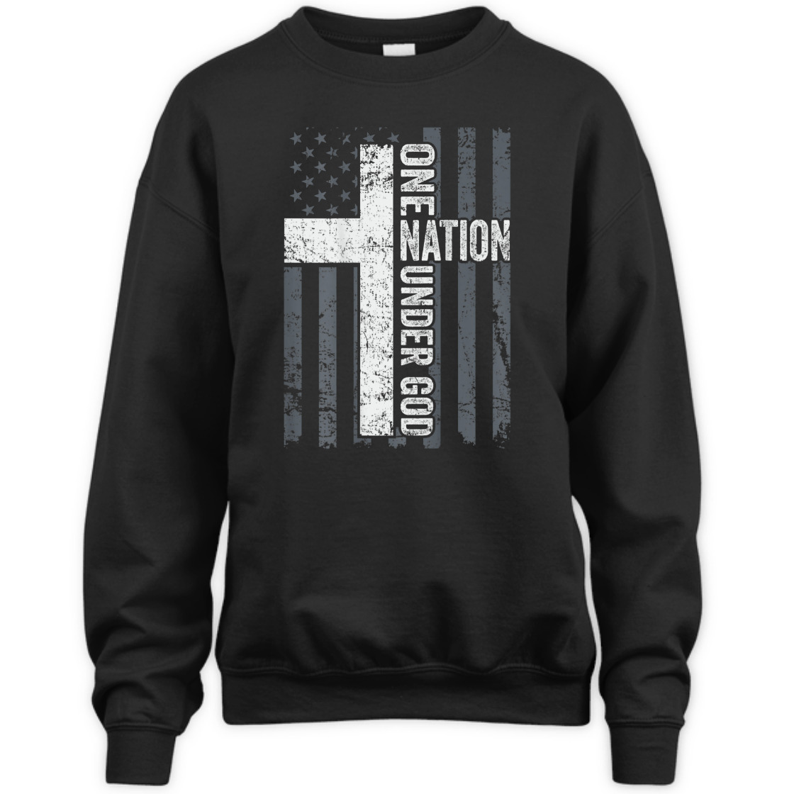 One Nation Under God 4th Of July Independence Day T-Shirt Cross With American USA Flag  One Nation Under God 4th Of July Independence Day T-Shirt Cross With American USA Flag
