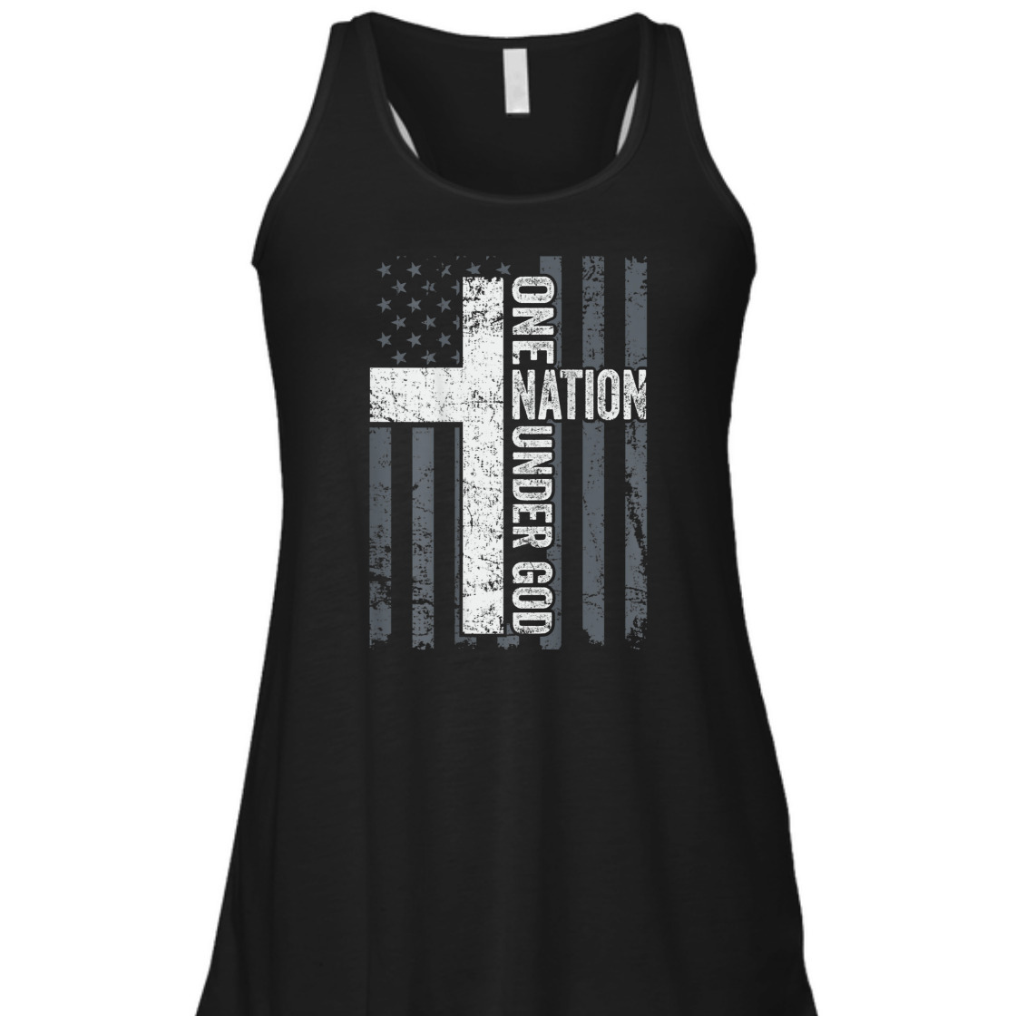 One Nation Under God 4th Of July Independence Day T-Shirt Cross With American USA Flag  One Nation Under God 4th Of July Independence Day T-Shirt Cross With American USA Flag