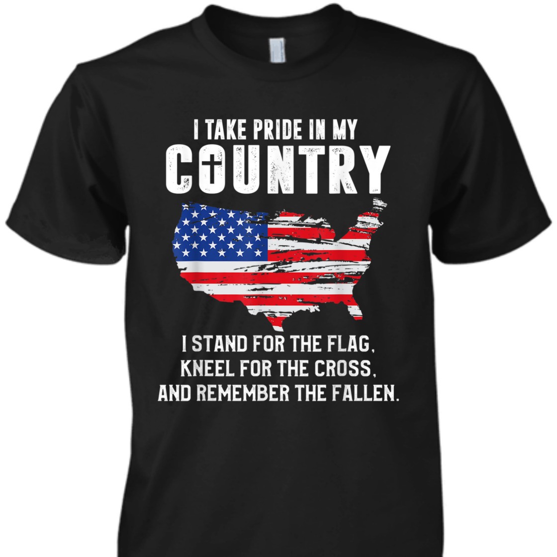 I Stand For The Flag And Kneel For The Cross Religious Veteran Memorial Day T-Shirt I Stand For The Flag And Kneel For The Cross Religious Veteran Memorial Day T-Shirt
