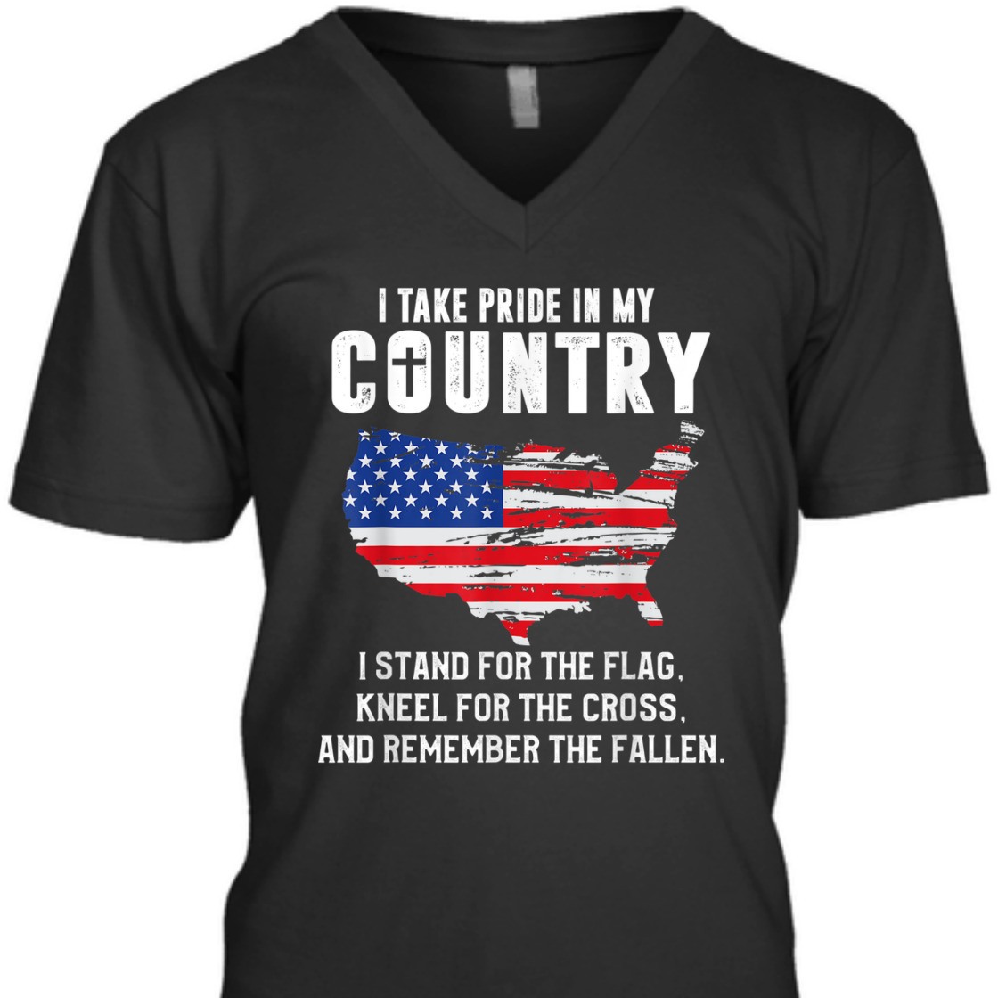 I Stand For The Flag And Kneel For The Cross Religious Veteran Memorial Day T-Shirt I Stand For The Flag And Kneel For The Cross Religious Veteran Memorial Day T-Shirt