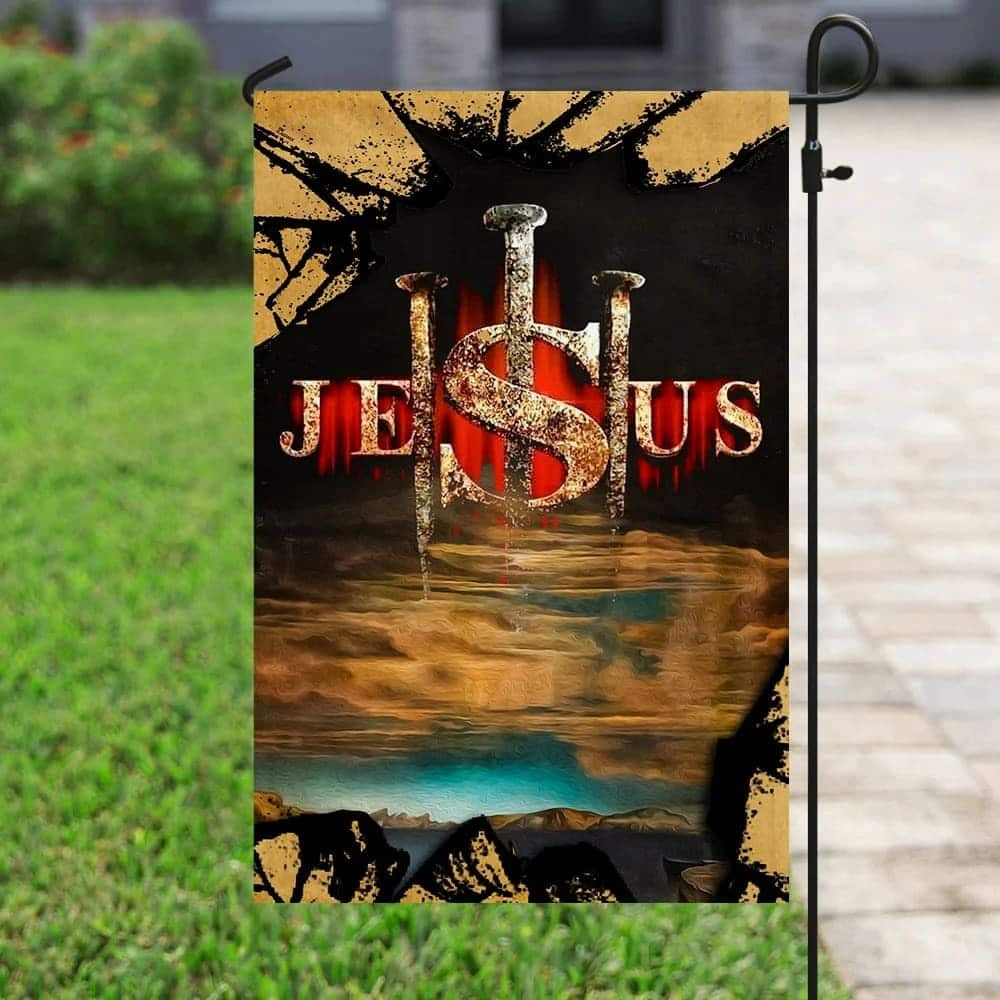 Jesus Christ Christian Garden Flag Faith Gift For Christians