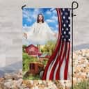 Jesus Christian Farm American US Christian Garden Flag