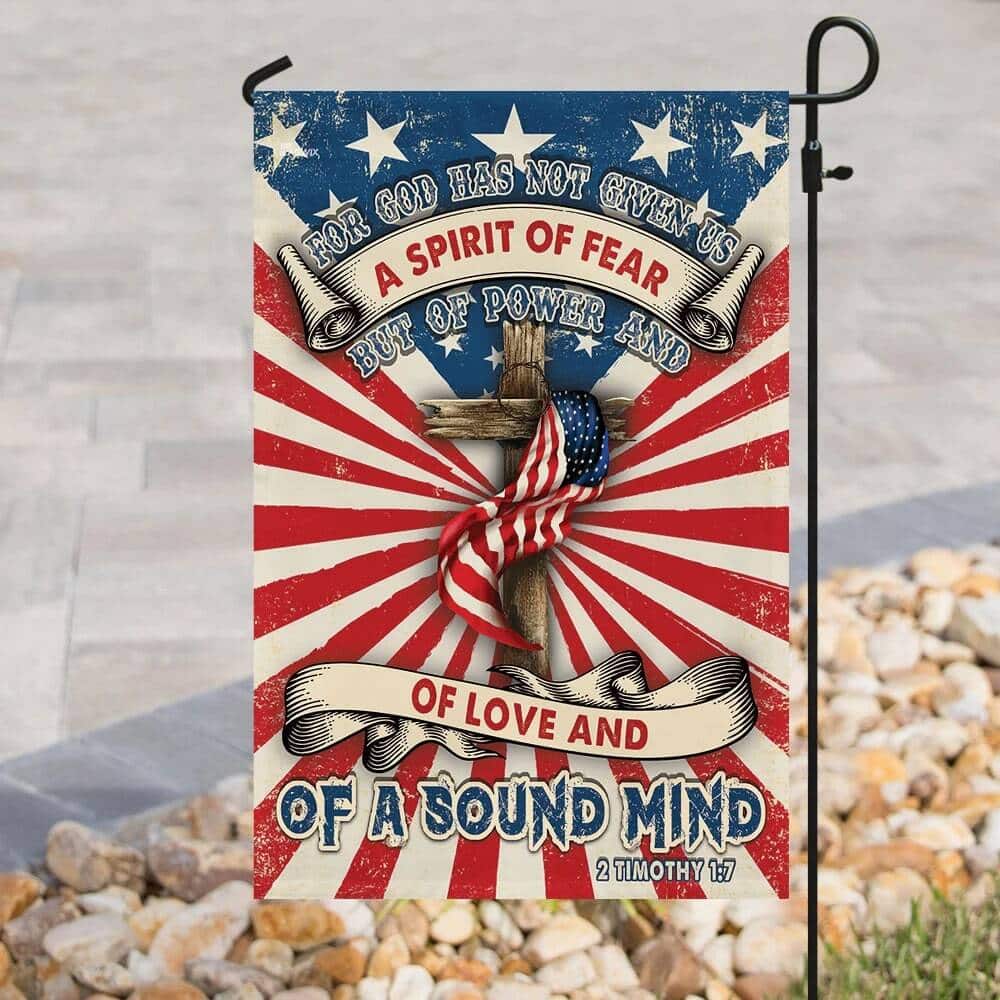 Jesus Christian For God Has Not Given Us Christian Garden Flag Jesus Christian For God Has Not Given Us Christian Garden Flag