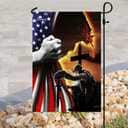 Jesus Christian Veteran American Christian Religious Garden Flag Jesus Christian Veteran American Christian Religious Garden Flag