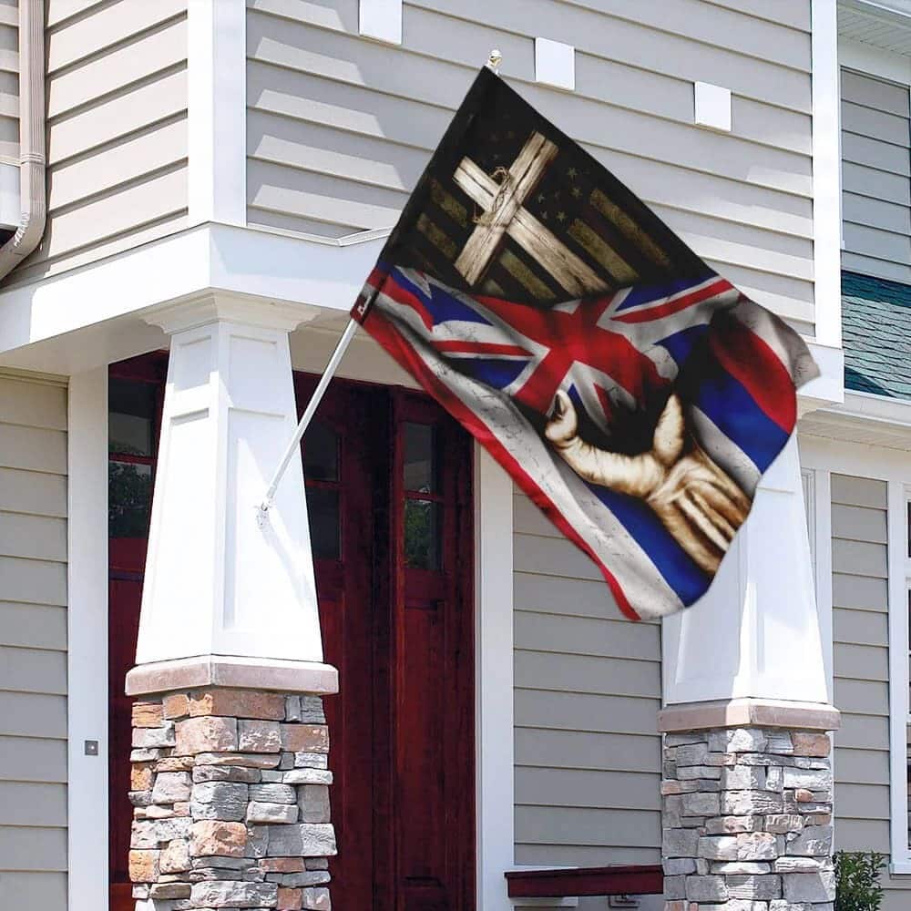 Christian Cross Hawaii US And Cross Garden Flag Christian Cross Hawaii US And Cross Garden Flag