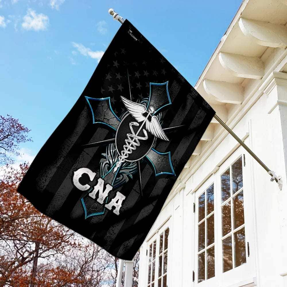 CNA & Christian Cross Religious Faith Garden Flag CNA & Christian Cross Religious Faith Garden Flag