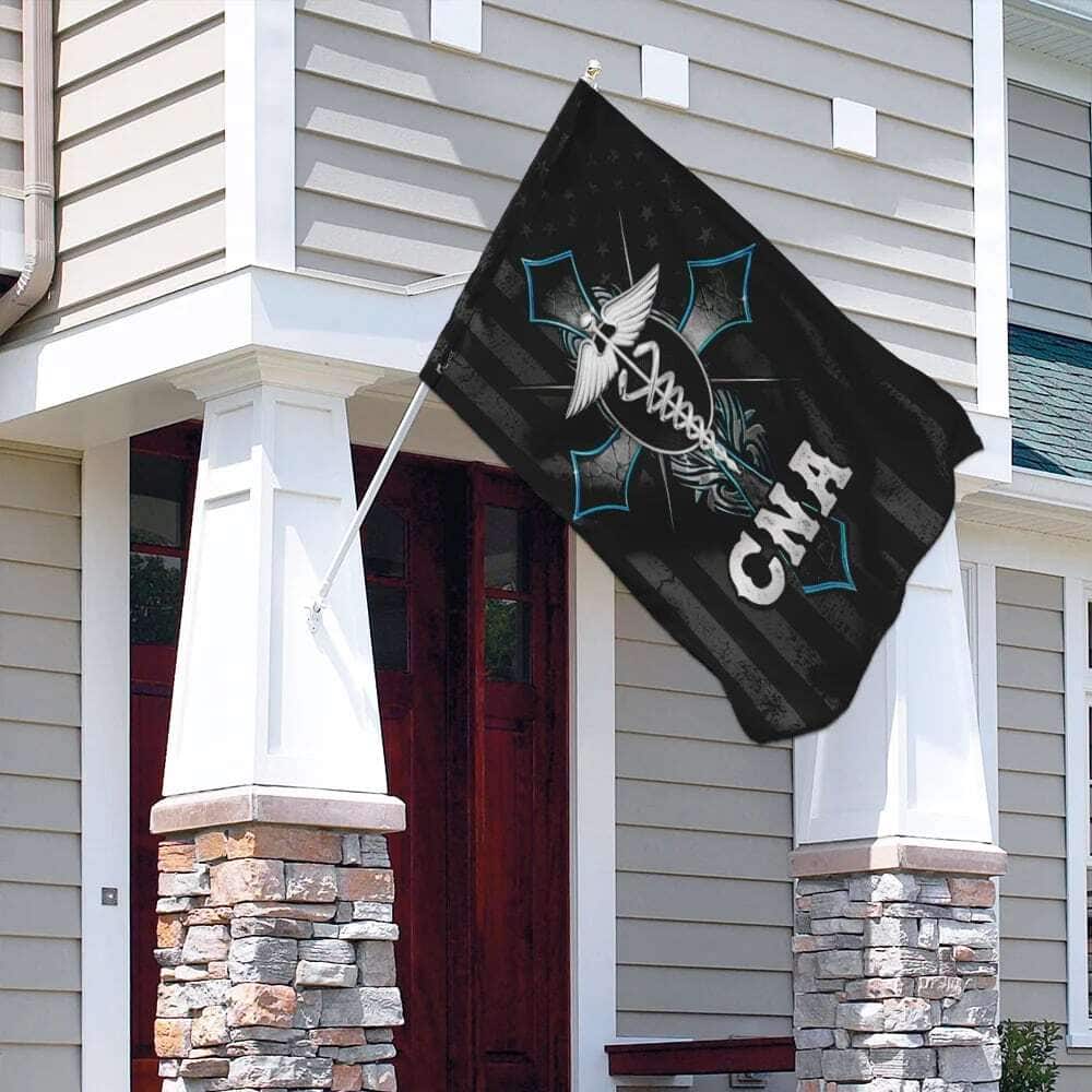 CNA & Christian Cross Religious Faith Garden Flag CNA & Christian Cross Religious Faith Garden Flag