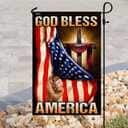 God Bless America Christian Cross Christian Garden Flag
