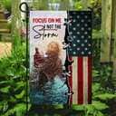 Focus On Me Not The Storm Jesus Hand Christian Garden Flag