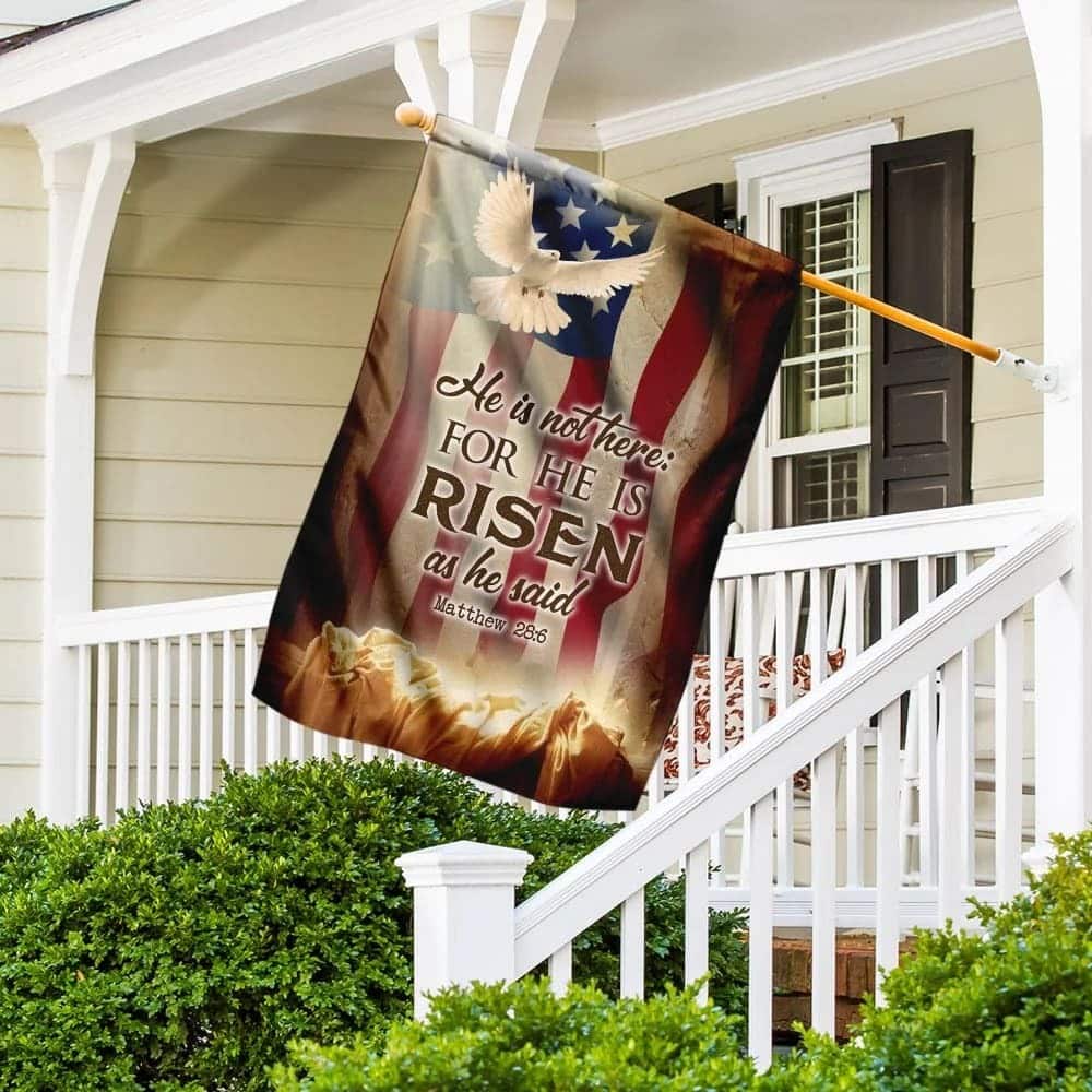 He Is Not Here As He He Risen Jesus Resurrection Easter Christian Garden Flag He Is Not Here As He He Risen Jesus Resurrection Easter Christian Garden Flag
