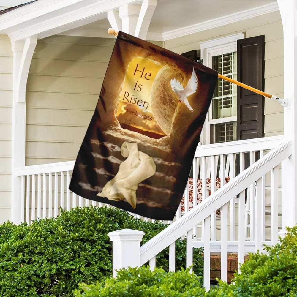 He Is Risen Jesus Resurrection Christian Garden Flag He Is Risen Jesus Resurrection Christian Garden Flag