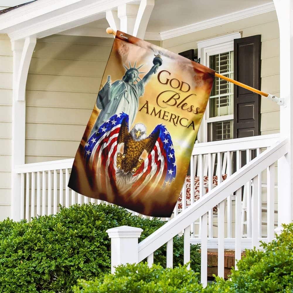 God Bless America Jesus US Christian Garden Flag God Bless America Jesus US Christian Garden Flag
