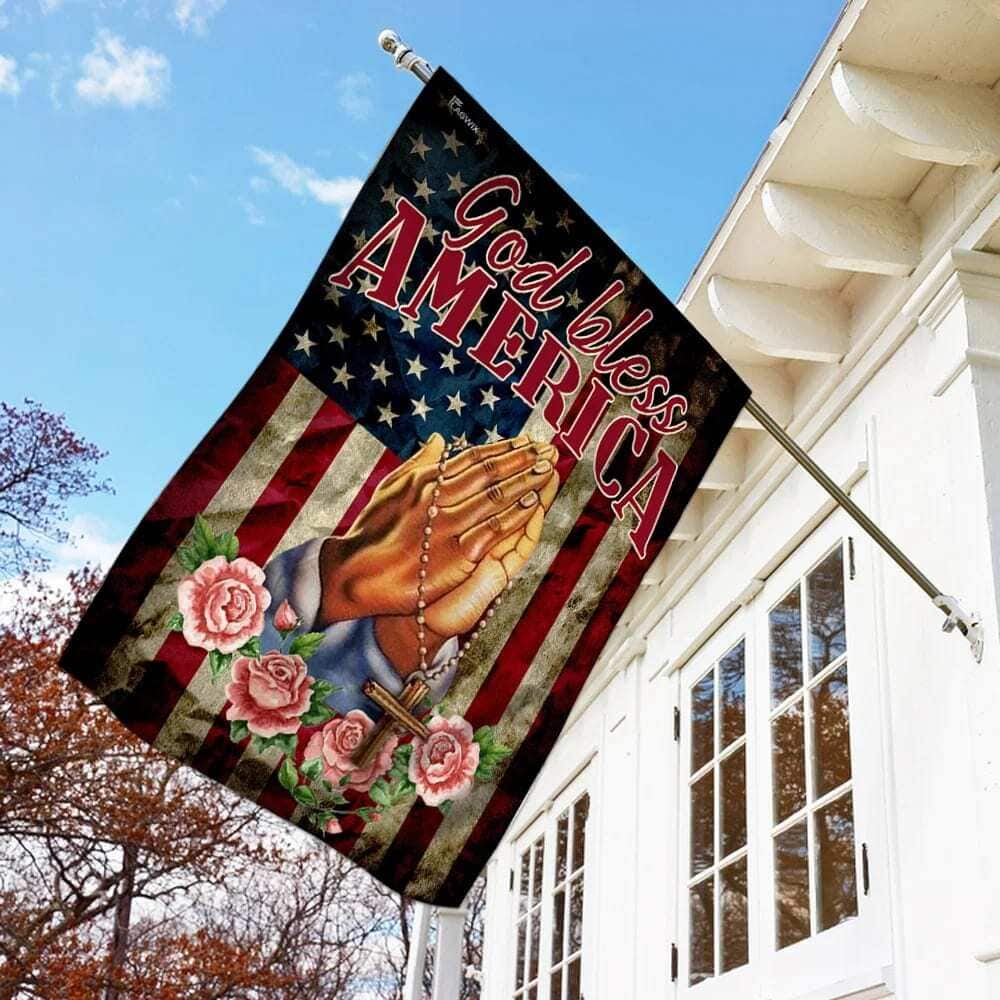 God Bless America Jesus Christian Prayer Christian Garden Flag God Bless America Jesus Christian Prayer Christian Garden Flag