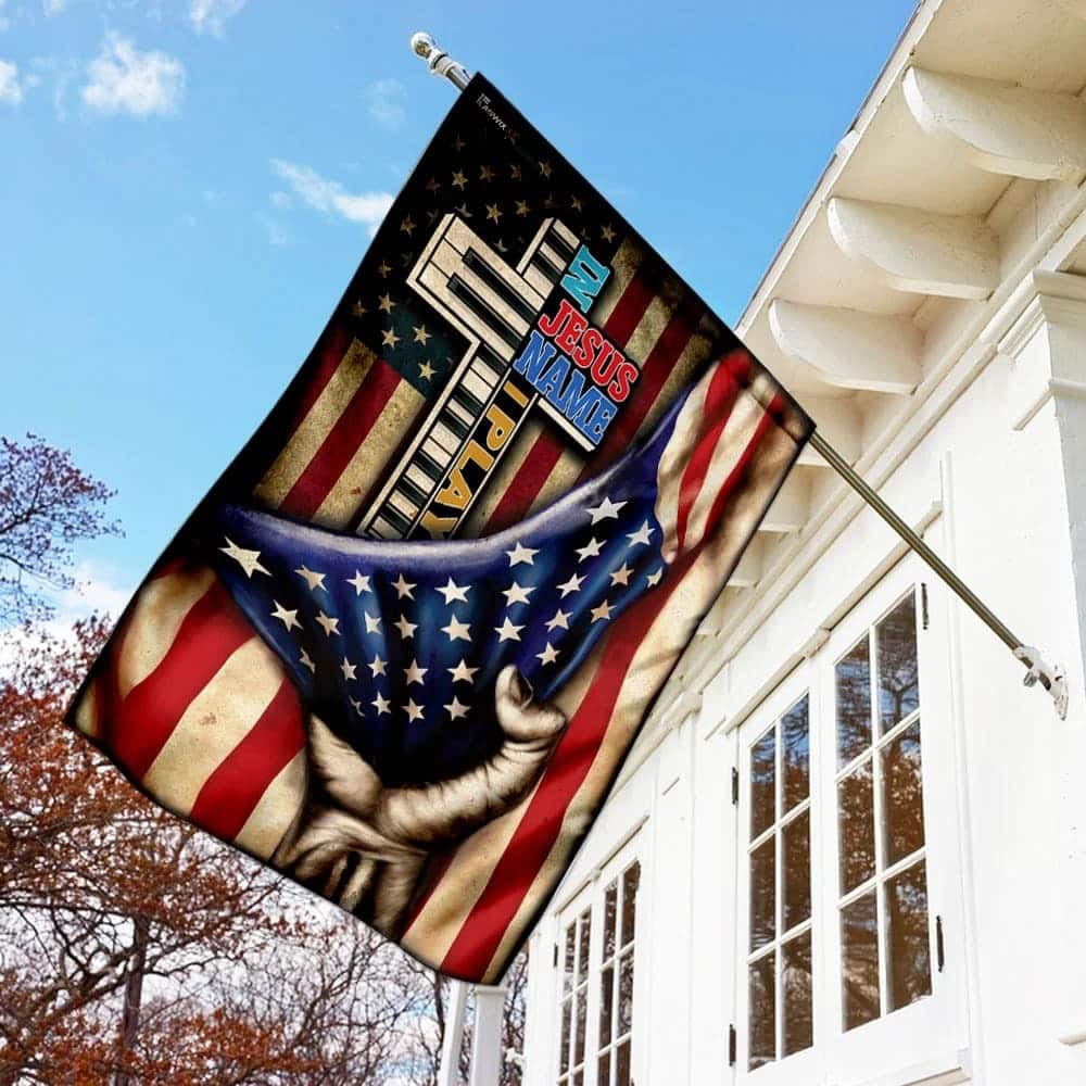 In Jesus Name I Play Piano Christian Cross Garden Flag In Jesus Name I Play Piano Christian Cross Garden Flag