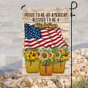 Proud To Be American Blessed To Be A Christian Religious Garden Flag Proud To Be American Blessed To Be A Christian Religious Garden Flag