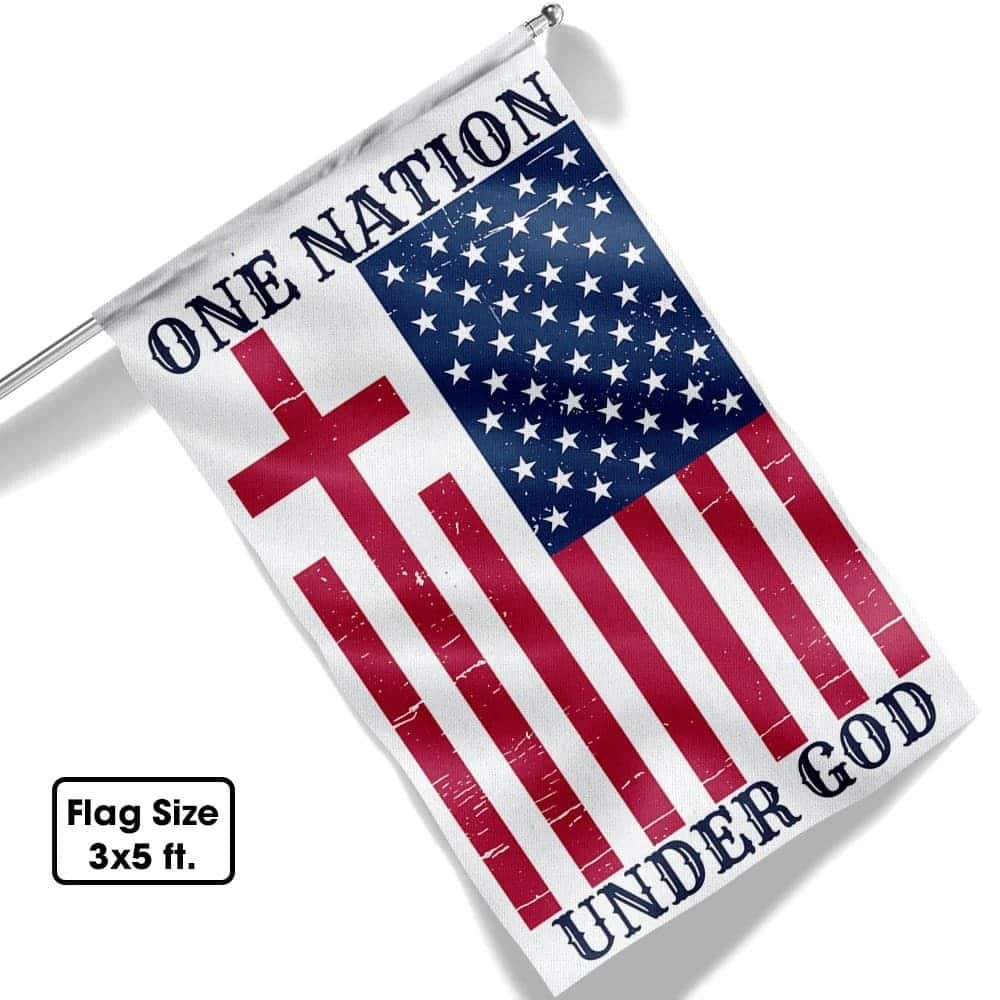 One Nation Under God American Christian Religious Garden Flag One Nation Under God American Christian Religious Garden Flag
