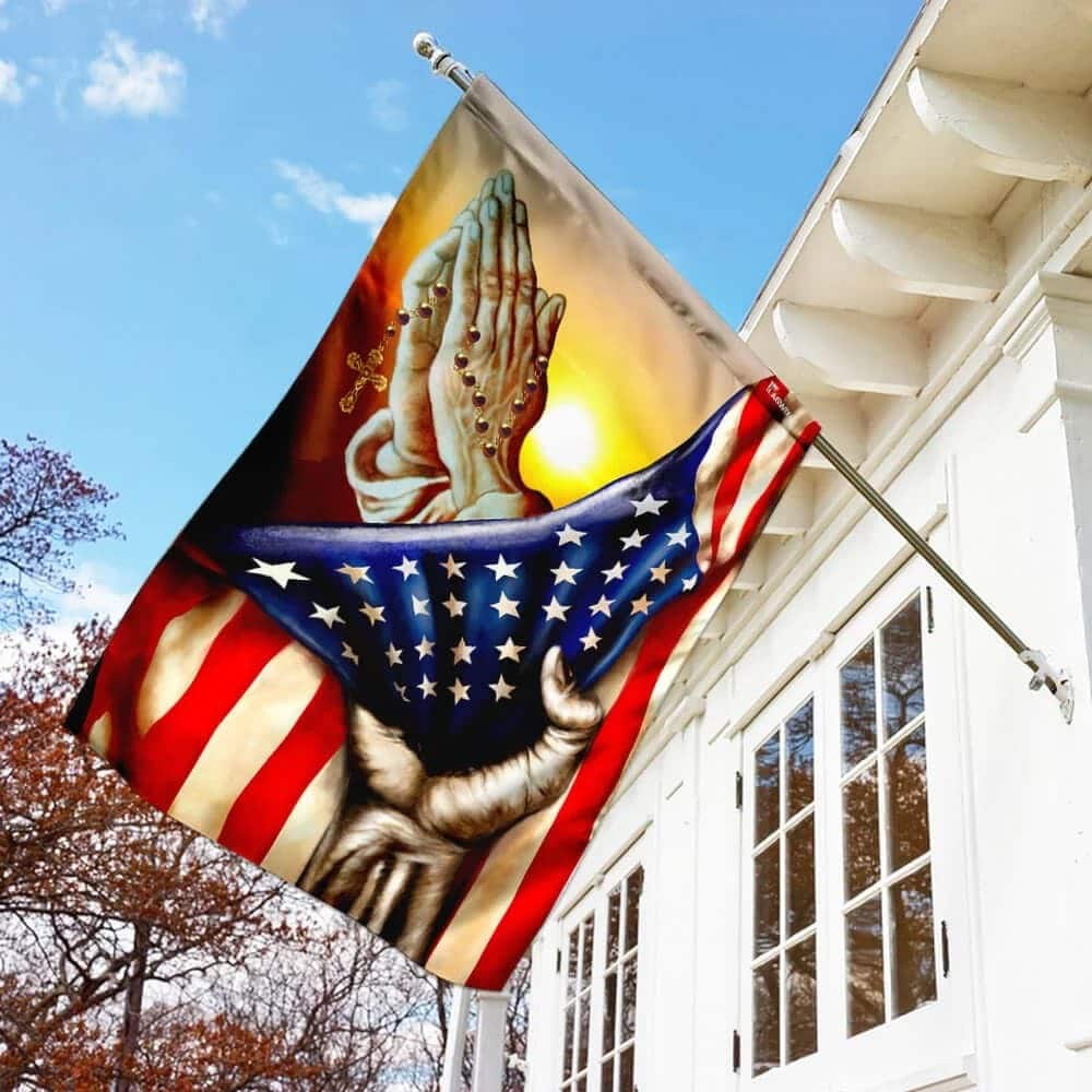 Jesus In America Patriot Christian Religious Garden Flag Jesus In America Patriot Christian Religious Garden Flag