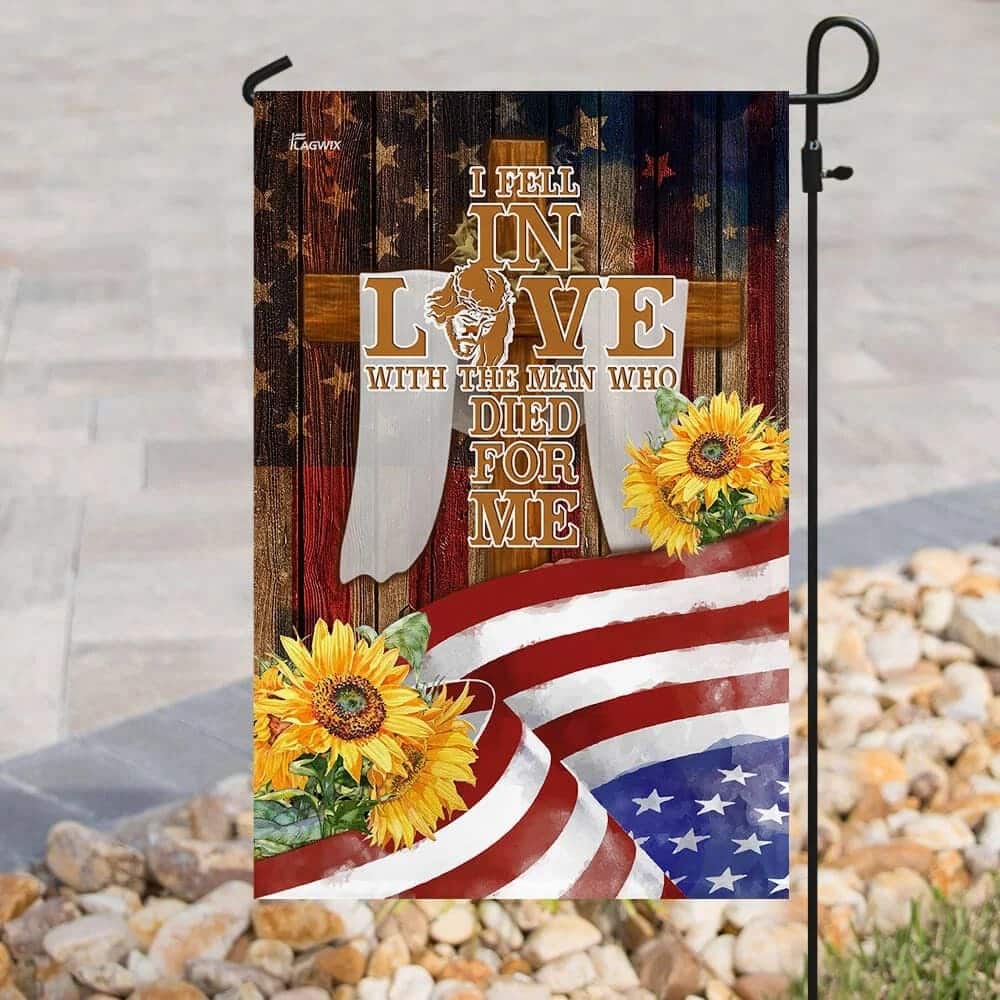 Jesus In Me Christian Religious Sunflower America US Flag Garden Flag Jesus In Me Christian Religious Sunflower America US Flag Garden Flag