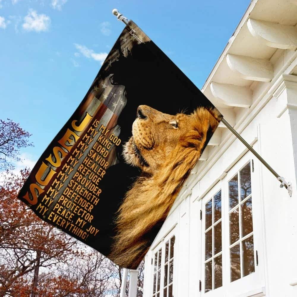 Jesus Is My Everything Christian Religious Lion Faith Garden Flag Jesus Is My Everything Christian Religious Lion Faith Garden Flag