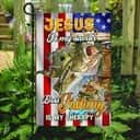 Jesus Is My Savior Bass Fishing Is My Therapy Christian Religious Garden Flag