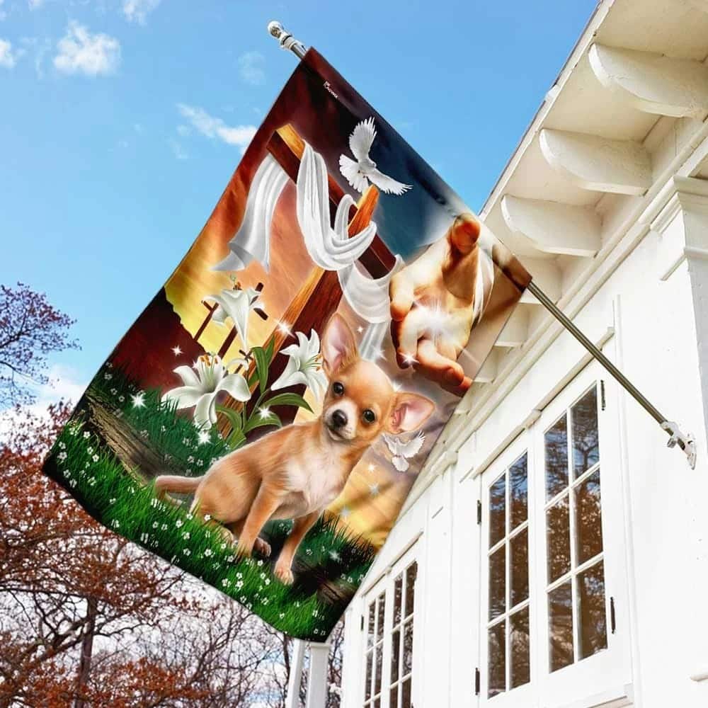 Jesus Is My Savior Chihuahua Is My Therapy Dog And Jesus Chihuahua Christian Religious Garden Flag Jesus Is My Savior Chihuahua Is My Therapy Dog And Jesus Chihuahua Christian Religious Garden Flag