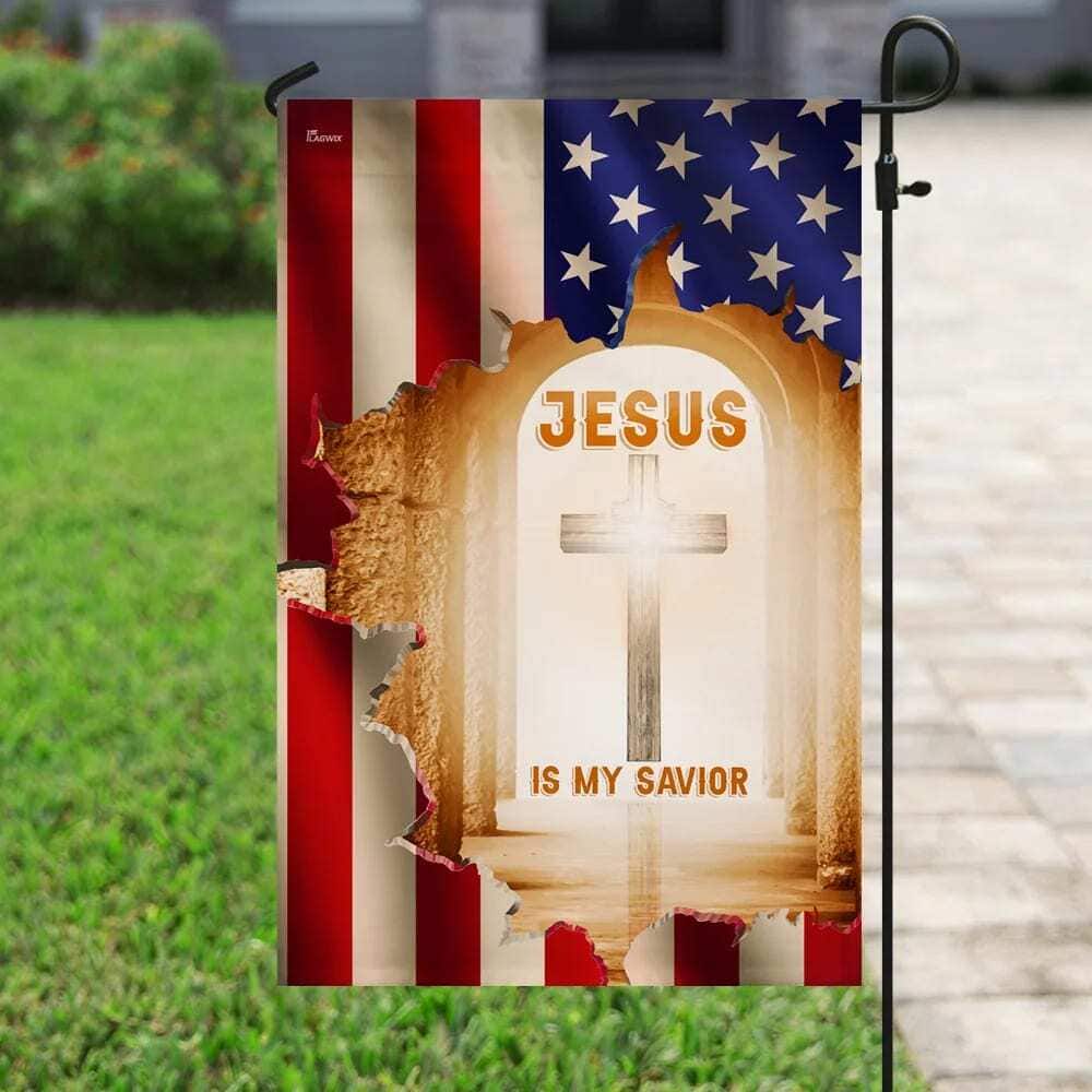 Jesus Is My Savior Christian Cross Christian Religious Garden Flag Jesus Is My Savior Christian Cross Christian Religious Garden Flag