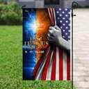 Jesus Is My Savior Cross Christian Religious Garden Flag