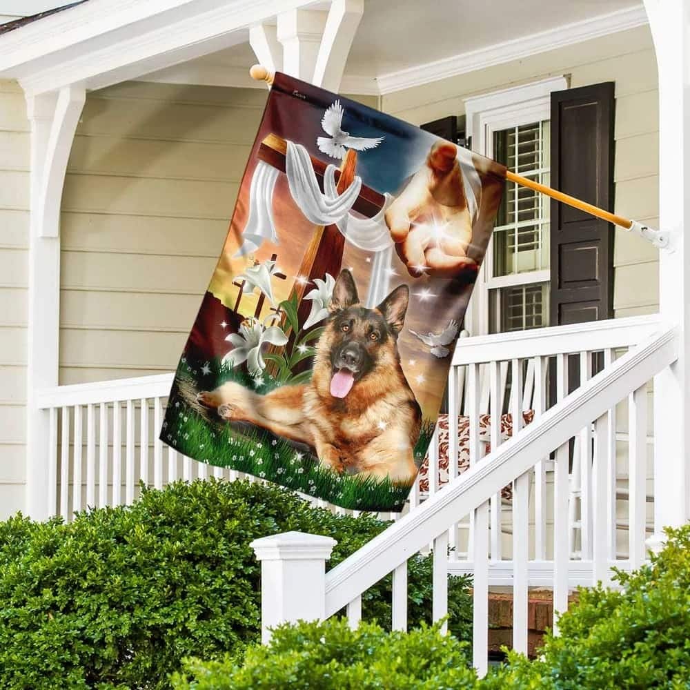 Jesus Is My Savior German Shepherd Is My Therapy Christian Religious Garden Flag Jesus Is My Savior German Shepherd Is My Therapy Christian Religious Garden Flag