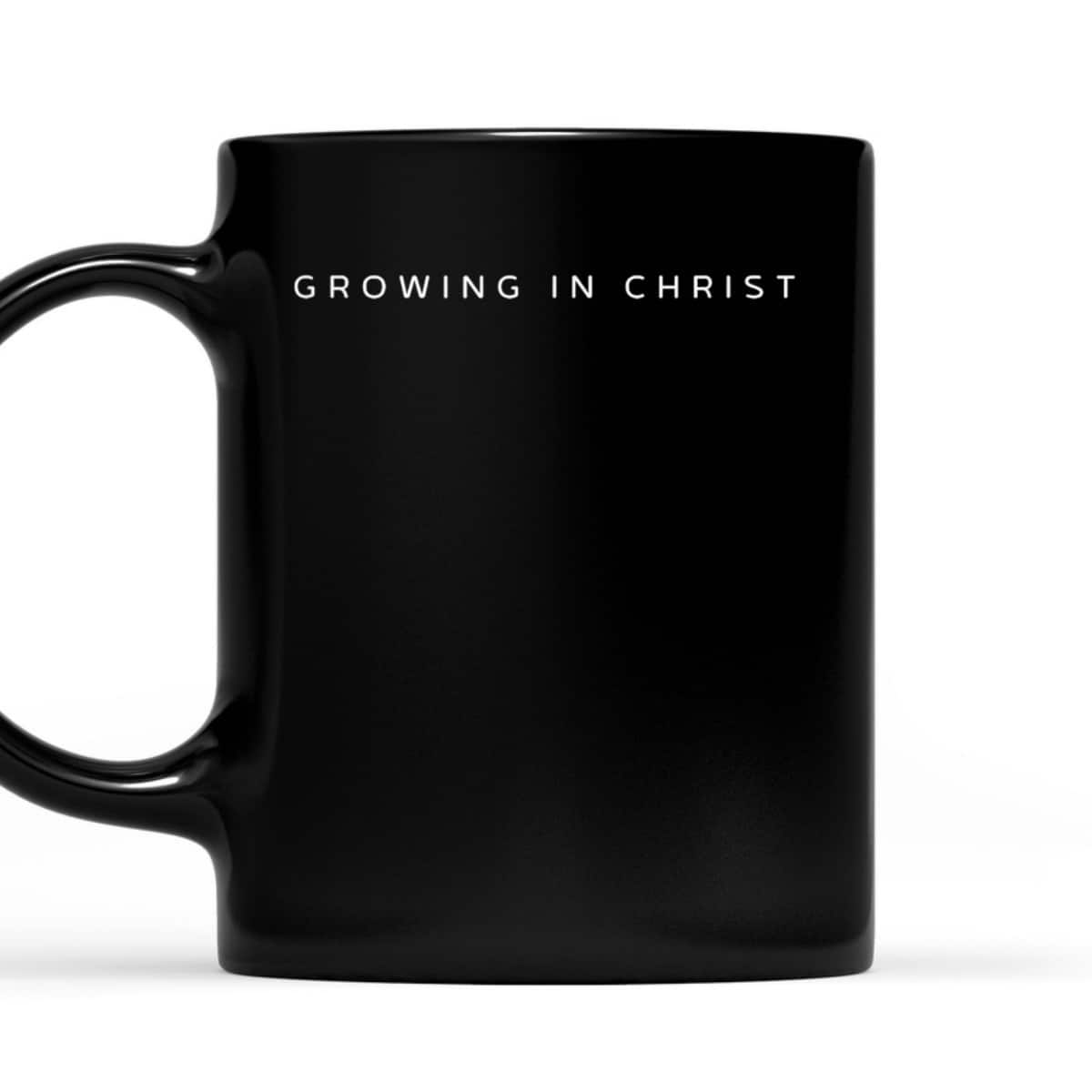 Growing In Christ Christian Faith Jesus Saved New Believer T-Shirt