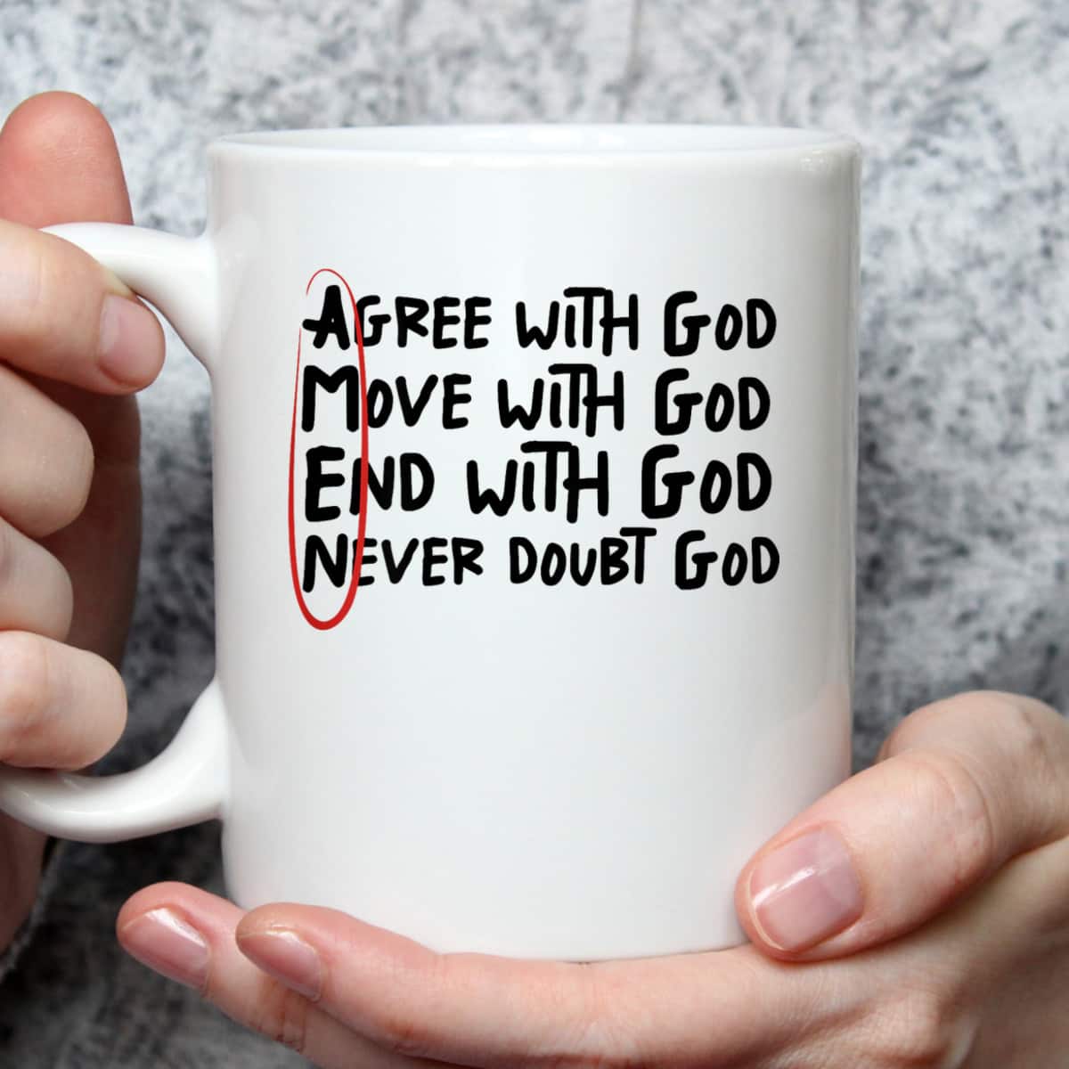 Agree With God Move With God End With God Never Doubt God T-Shirt