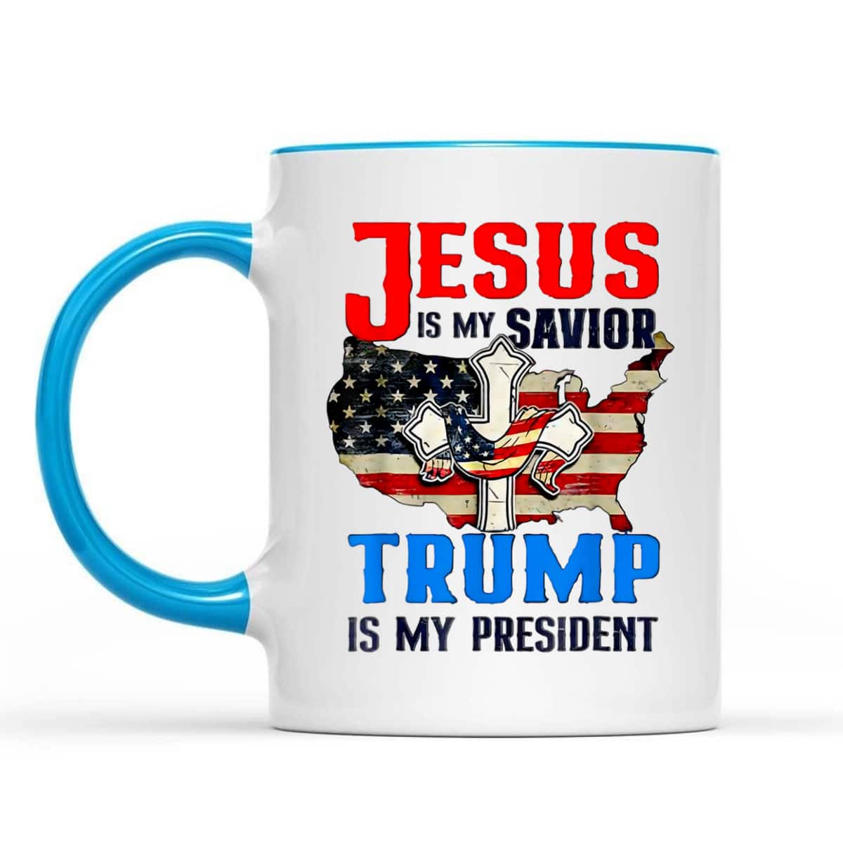 Jesus Is My Savior Trump Is My President US Flag T-Shirt