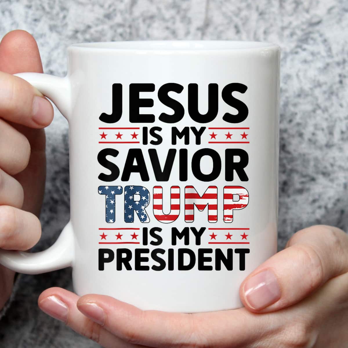 Jesus Is My Savior Trump Is My President Christian Patriot T-Shirt