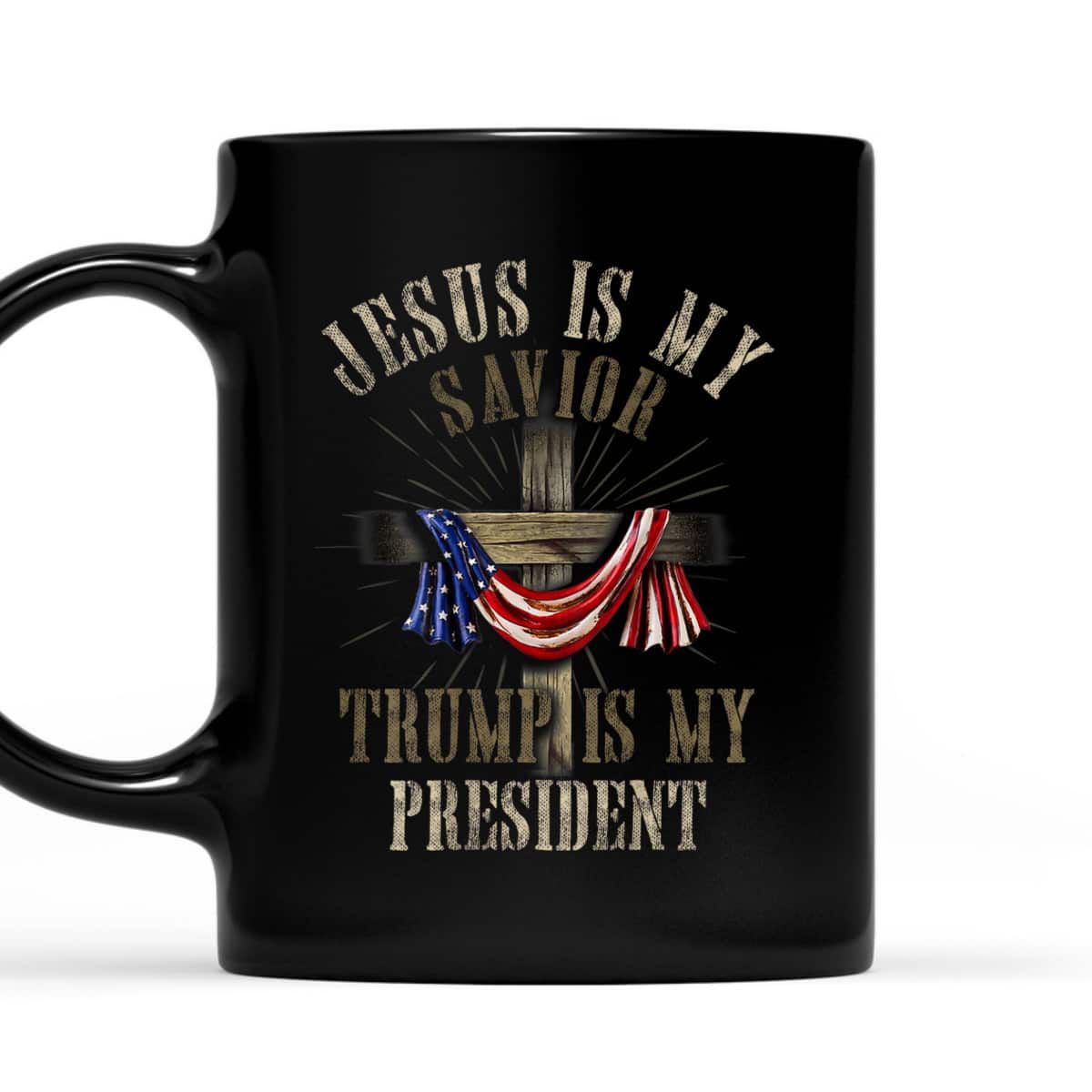 God Jesus Is My Savior Trump Is My President 2024 Christian T-Shirt