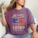 Christian Cross Jesus Is My Savior Trump Is My President Trump 2024 USA Flag T-Shirt Christian Cross Jesus Is My Savior Trump Is My President Trump 2024 USA Flag T-Shirt