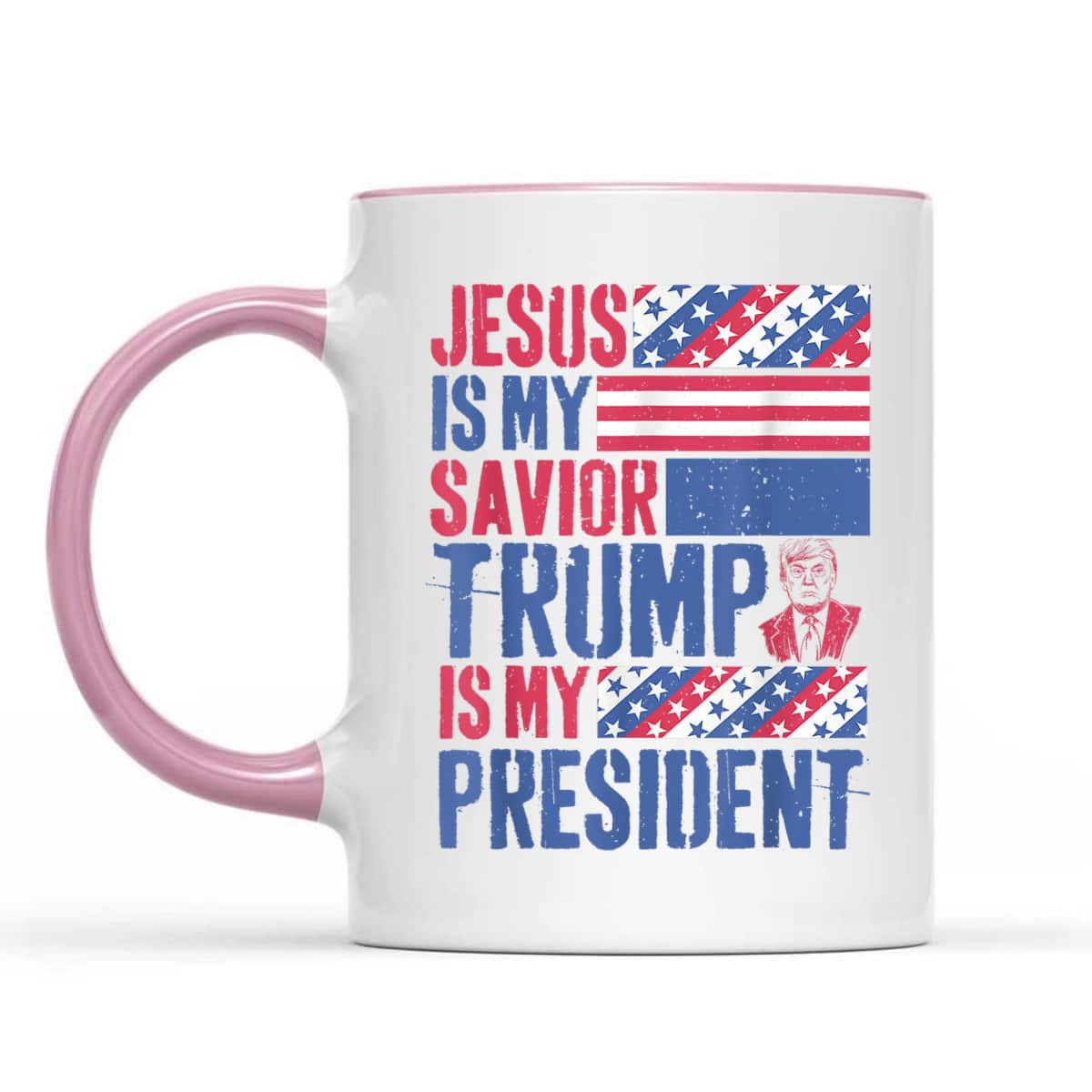 Jesus Is My Savior Trump Is My President Patriotic Christian T-Shirt