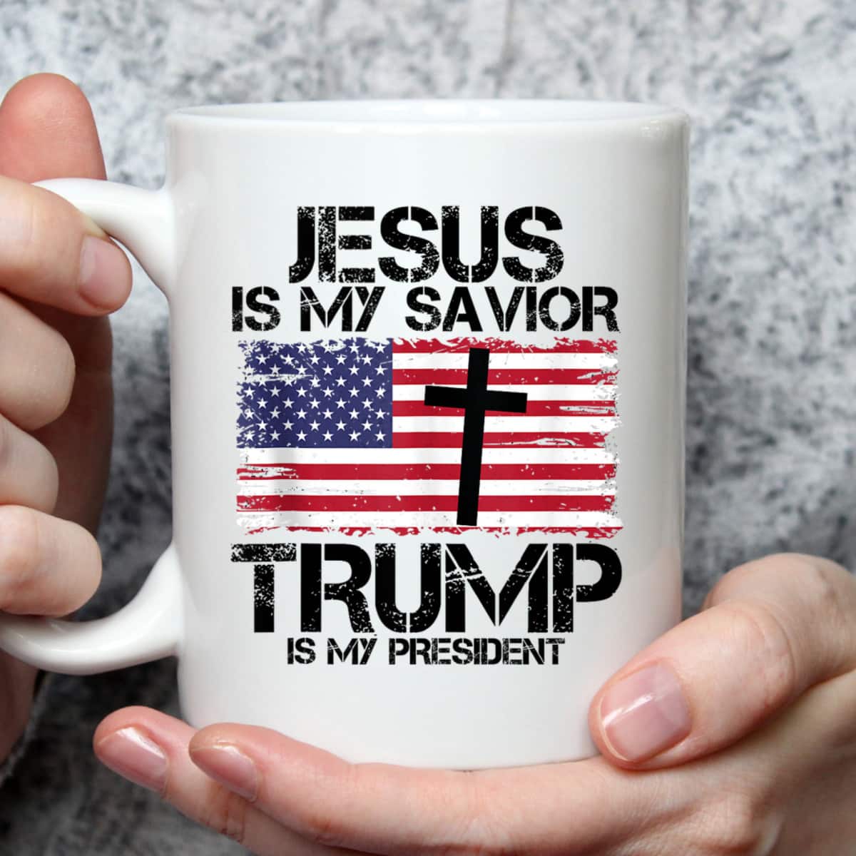 Trump 2024 President Jesus Presidential Election USA Flag T-Shirt