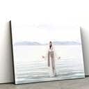 Jesus Walks On Water Jesus Christ Art Jesus Christian Canvas Wall Art