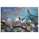 Trust In The Lord With All Your Heart Sparrows Canvas Wall Art