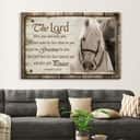 The Lord Bless You And Keep You Horse Farmhouse Christian Canvas Wall Art